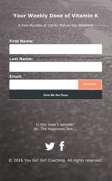 You Go! Girl Mobile Sign-up Form